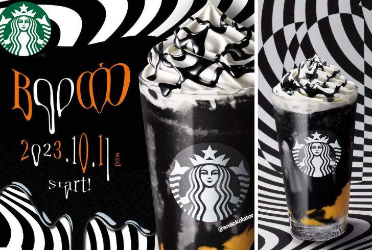 Starbucks Japan Booooo Frappuccino in All-Black Goth Glory
