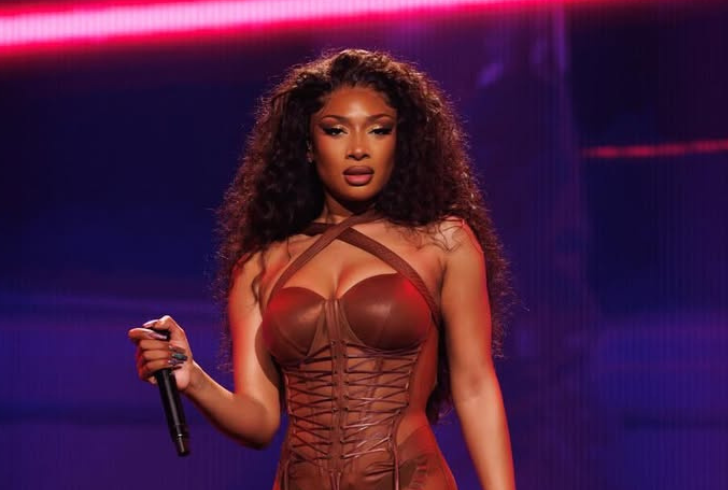 Megan Thee Stallion performing on stage