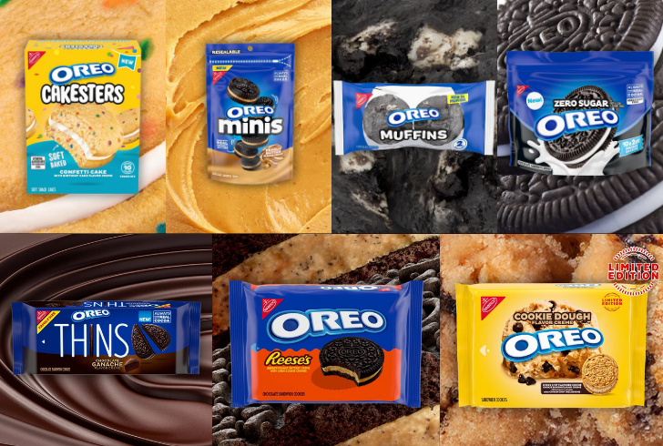 Oreo holiday cookie different variety